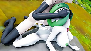 MMD Futanari (Poke Gardervoir fucked by Jessie Futa)